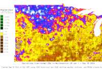 N. Central US deviations from normal to date