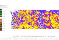 NW US deviations from normal to date