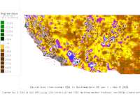 SW US deviations from normal to date