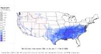 W. US deviations from normal to date