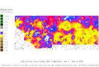 Montana deviations from normal to date