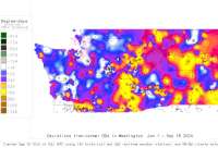 Washington deviations from normal to date