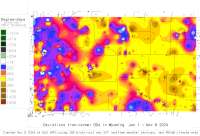 Wyoming deviations from normal to date