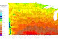 Illinois USA base 32 degree-days to date