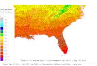 Southeastern base 41 degree-days to date